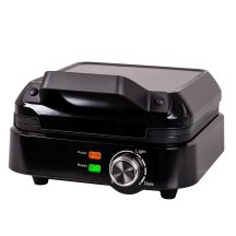 ELDOM WA900 WAFFELEISEN 1200-2000W, SANFTE TEMPERATURREGELUNG, DECKELVERRIEGELUNG, HEISSHALTENDER GRIFF