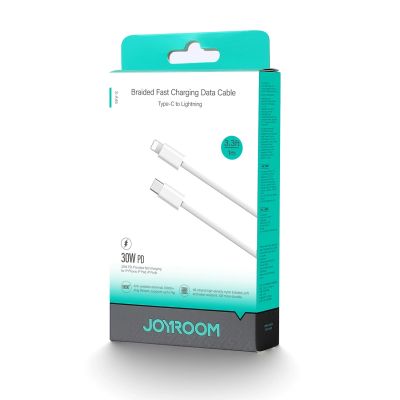 2. Joyroom S-A45 Ben Series 30W Kabel (USB-C - Lightning), geflochten 1m - Weiß