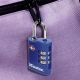 3. MASTER LOCK 4686EURT Kofferschloss, Zahlenschloss für Gepäck, Zink, Schwarz, Blau, Lila, Rot