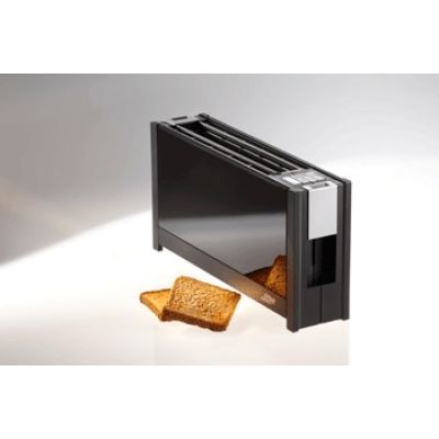 Ritter 630000 Volcano 5 Toaster mit langen Schlitzen und elegantem Glas