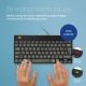 6. Ergonomisches R-Go Compact Break-Keyboard von R-Go Tools mit Break-Software, QWERTY (UK), kabelgebunden, Schwarz