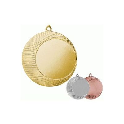 3. Goldmedaille mit Platz für ein 50-mm-Emblem – Stahlmedaille