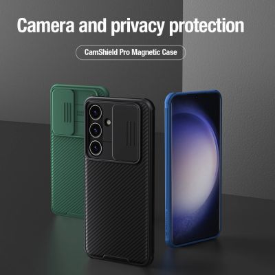 7. Nillkin CamShield Pro Panzerhülle mit Kameraabdeckung für Samsung Galaxy S24+ – Grün