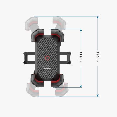 6. Joyroom Motorrad-Telefonhalter schwarz (JR-ZS288-m)