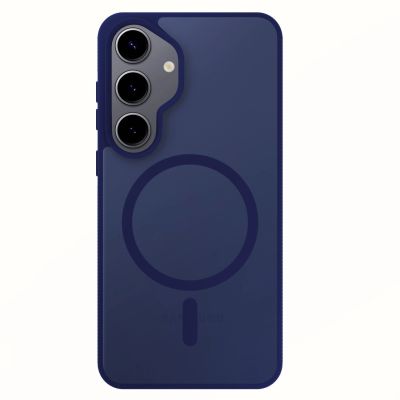 25. 3mk Smoke MagCase für Samsung Galaxy S25 - Blau-Transparent