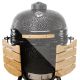 2. Kamado Bono Grande Keramikgrill, 58 cm (23 Zoll), Kamado-Grillwagen, Holzkohle (Brennstoff), Schwarz