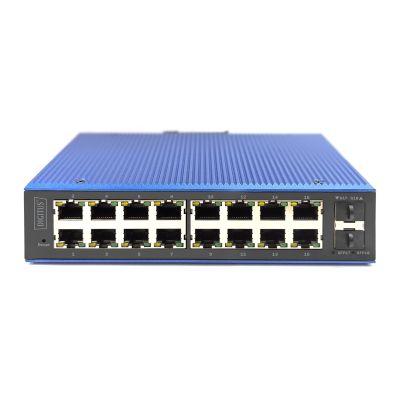 8. Digitus Industrial Managed Gigabit Ethernet L2 Switch, 16+2 Ports
