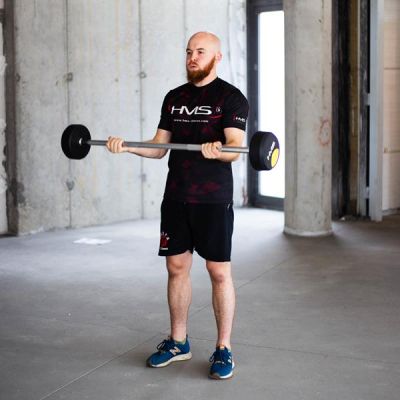 39. Gummierte Festhantel/Stange HMS 40 kg GSG-40 