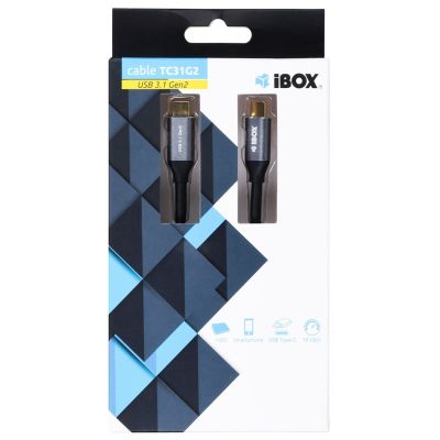 6. IBOX IKUMTC31G2 Kabel (USB Typ C - USB Typ C; 1 m; schwarz)
