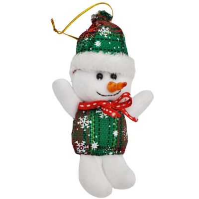 7. Schneemann-Anhänger, 16 x 9 x 5 cm