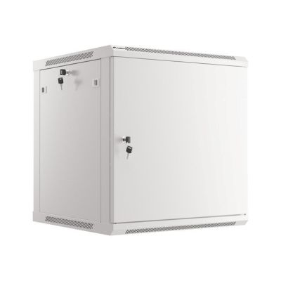 15. Wandmontierter Einbauschrank, 19" 12U 600x600, Grau, Metalltüren (zerlegt)