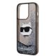 6. Karl Lagerfeld KLHCP14XLNCHCK iPhone 14 Pro Max 6,7" schwarz/schwarz Hardcase Glitter Choupette Head