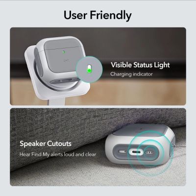 7. ESR Orbit Halolock MagSafe Hülle für Apple AirPods 4 – weiß