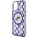 6. Karl Lagerfeld IML Monogram Karl & Choupette Head MagSafe-Hülle für iPhone 15 – Lila