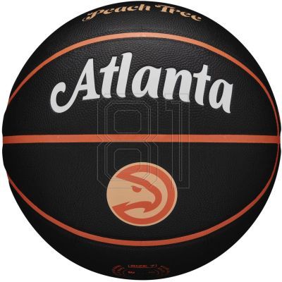 2. Wilson NBA Team City Collector Atlanta Hawks Ball WZ4016401ID Basketball