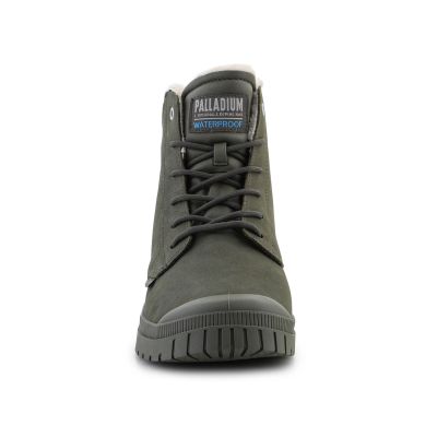 3. Palladium SP20 Cuff Leather Waterproof WL U 79067-325-M Olive Night Schuhe