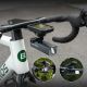 4. Rockbros FK-307W Fahrradcomputerhalterung aus Kohlefaser – Schwarz
