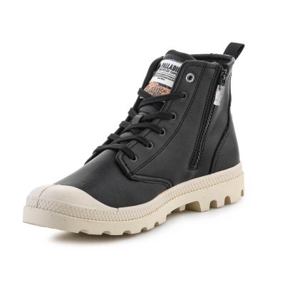 4. Palladium Pampa Hi Re-Vegan Leather U Schuhe 74378-008-M Schwarz