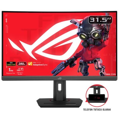 16. ASUS ROG Strix XG32WCMS Computermonitor 80 cm (31,5") 2560 x 1440 px Quad HD LCD Schwarz