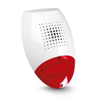 2. Satel SP-500 R Kabelgebundene Außensirene, Rot, Weiß
