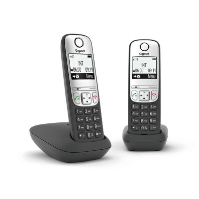 Gigaset A690 Duo DECT-Schnurlostelefon, schwarz