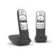 Gigaset A690 Duo DECT-Schnurlostelefon, schwarz