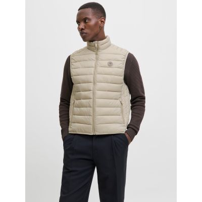 Jack&Jones Herren Weste JJEBRADLEY LIGHT BODYWARMER COLLAR NOO 12280973 CROCKERY