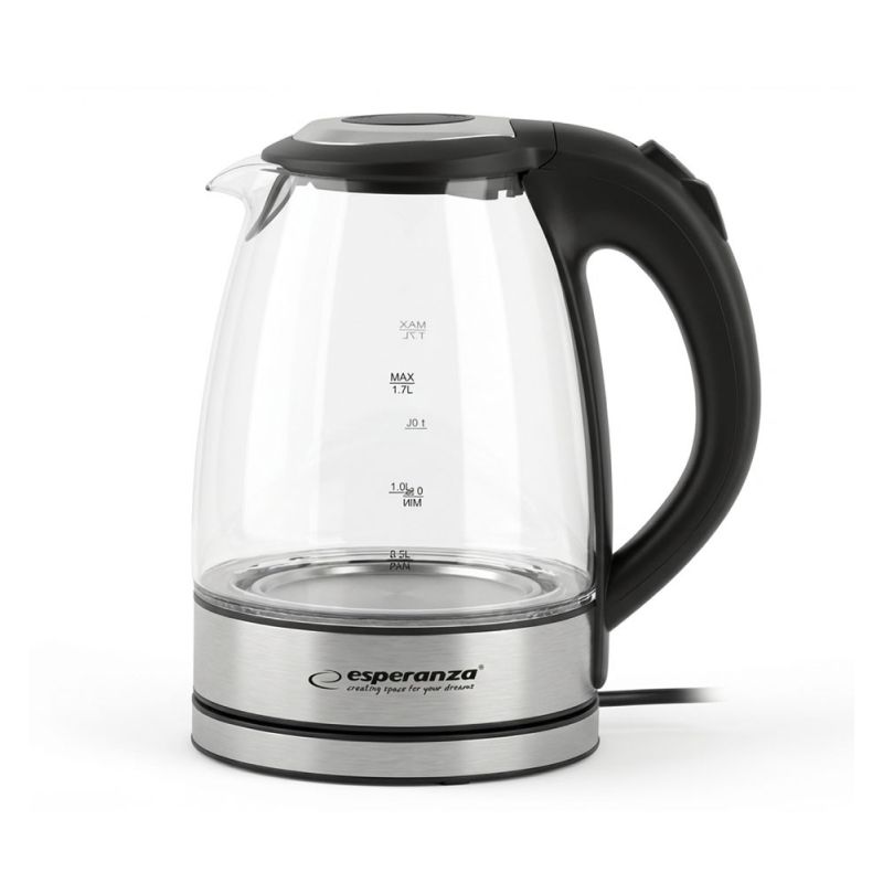 9. Esperanza Tugela EKK012 Wasserkocher (2200W 1,7l; schwarz)