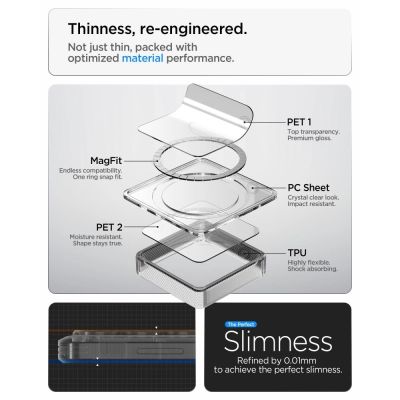 9. Spigen Ultra Hybrid Mag MagSafe Hülle für Samsung Galaxy S26 Ultra – Transparentblau