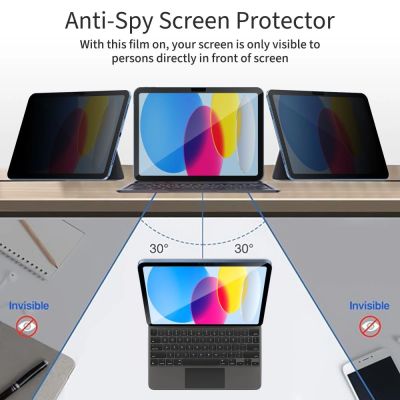 5. Tech-Protect Glass Spy+ Sichtschutzglas für iPad 10,9" 2022 / iPad 11" 2025