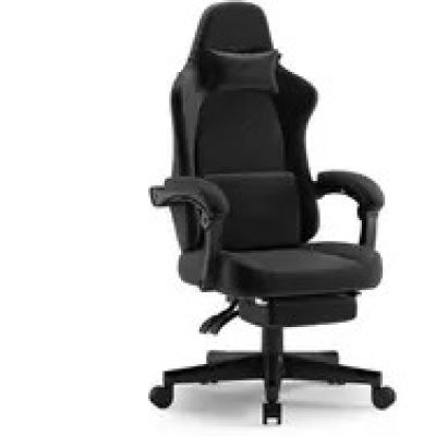 SENSE7 DEVON schwarz / Gaming-Stuhl / Alcantara / verstellbar / Rollen / Belastbarkeit 120 kg