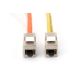 62. Keystone-Buchse RJ45 (8P8C) Kat. 6A, STP, geschirmt, werkzeuglos, Stahl, 24 Stück.