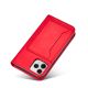 7. Magnetkartenhülle für iPhone 12 Pro Max Tasche Kartenetui Kartenhalter Rot