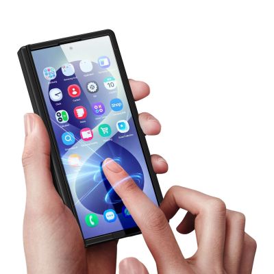 11. Dux Ducis Kind Hülle für Samsung Galaxy Z Fold 8 Ultra / Z Fold 7 mit Ständer, kompatibel mit MagSafe – Schwarz