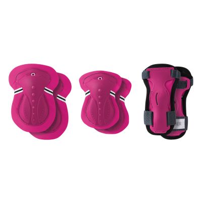 Knie-, Ellbogen- und Handgelenkschützer für Kinder, rosa (540/541-310)