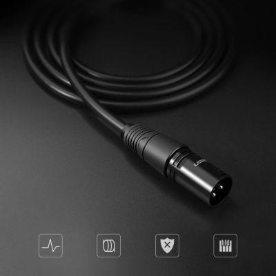 5. Ugreen AV130 66717 Audio-XLR (weiblich) – XLR (männlich) Kabel für Mikrofon/Verstärker 2 m – schwarz