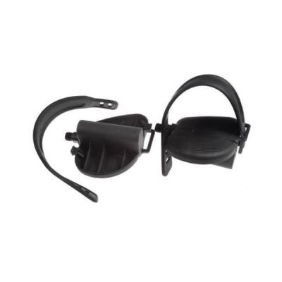 Rehabilitationspedale aus PVC, 9/16 Zoll, schwarz