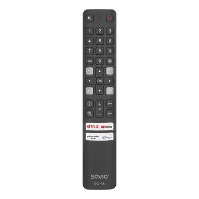 12. SAVIO Universalfernbedienung für Fernseher / Ersatz für TCL Smart TV RC-15
