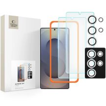 Tech-Protect Supreme Set für Samsung Galaxy S25 Ultra 2x Panzerglas Schutzfolie/Kamera Panzerglas - Klar