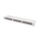 19. LANBERG Patchpanel, 24 Ports, 1 HE, 19 Zoll, CAT.6A, FTP, Grau, PPSA-1024-S