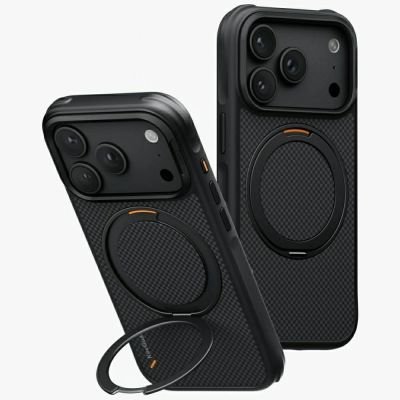 7. Uniq Keva Mov Magclick Ladehülle für iPhone 18 Pro / 17 Pro – Schwarz