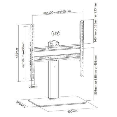 10. Equip 650611 TV-Halterung 139,7 cm (55") Schwarz