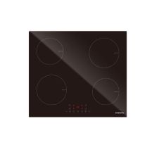 MPM MPM-60-IM-13/N Induktionskochfeld 60 cm | 4 Kochzonen | Boosterfunktion | 9 Leistungsstufen | Schwarz | Ultraflach