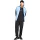 6. adidas Essentials Fleece-Kapuzenjacke mit durchgehendem Reißverschluss und 3-Streifen für Herren, Himmelblau KY4143