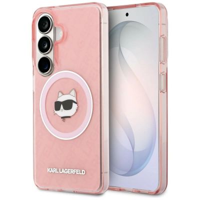 Karl Lagerfeld IML Repeated Choupette MagSafe Hülle für Samsung Galaxy S26 - Pink