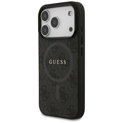 2. Guess 4G Ring Classic Logo MagSafe Hülle für iPhone 17 Pro - Schwarz