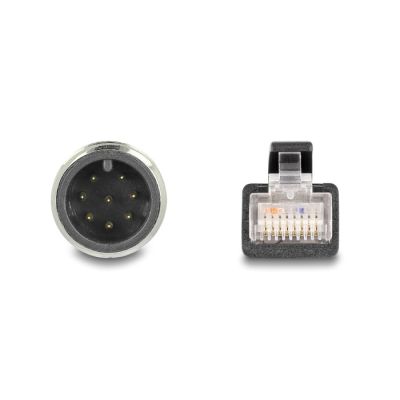 2. DeLOCK Kabel M12 A-coded, 8-polig, Stecker auf RJ45-Stecker, PVC, 5 m