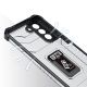 5. Crystal Ring Case robuste Kickstand TPU/PC Panzer Handyhülle Hard Case für Samsung Galaxy S22+ (S22 Plus) blau