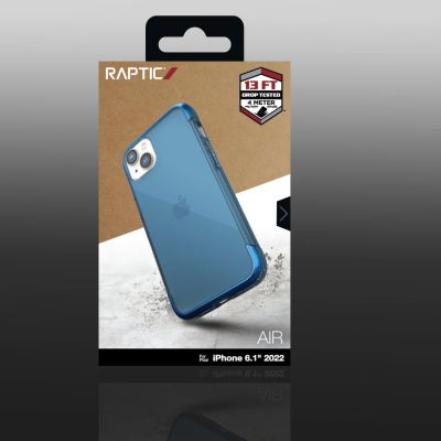 3. Raptic X-Doria Air Case iPhone 14 gepanzerte Hülle blau