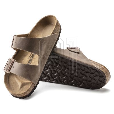 4. Birkenstock Arizona Tobacco Brown Herren/Damen Braun Regular Wide Slides (0352201)